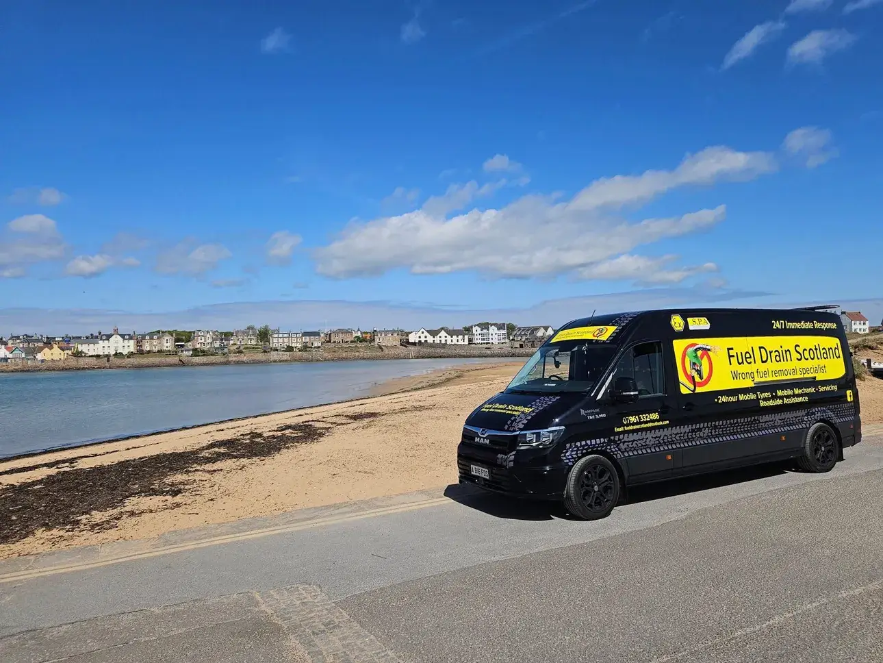 Fuel Drain Scotland carrying out mobile vehicle servicing in Fife.